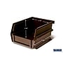 Triton Products LocBin Stackable Storage Bin, 3" x 4.12"x 5.37", Brown, 24/Pack (3-210BRWS)~#|#~BCE8CDC0-994A-4D13-A3A976E331BCD667_sc7