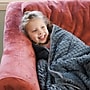 Bouncyband Soft Fleece 10 lb.Weighted Medium Sensory Blanket for Kids, 65" x 45", Gray (BBALPWB10GY)~#|#~BCE94BB4-ADB3-4425-867451CC43B6FBC0_sc7