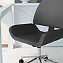 Martha Stewart Tyla Armless Faux Leather Swivel Executive Chair, Gray/Polished Nickel (CH2209215GY)~#|#~BCEB5758-6102-410F-9B5679C0F1E72637_sc7