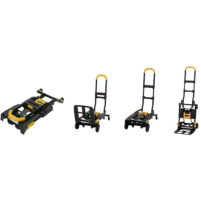 Cosco Convertible Hand Truck, 300 lb. Capacity, Black/Yellow