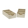 Household Essentials 3-Compartment Drawer Organizers, Cream Linen, 2/Pack (7484-1)~#|#~BCF571AD-6000-401A-BC567964CD237D43_sc7