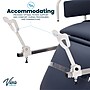 Viva Comfort Electric Height Adjust Imaging Exam Table with Drop Window and Stirrups, 550 lbs Capacity, Blue (ADI903-04-KIT-MK)~#|#~BCF6E341-FB0C-4B13-9724F238A7952CAC_sc7