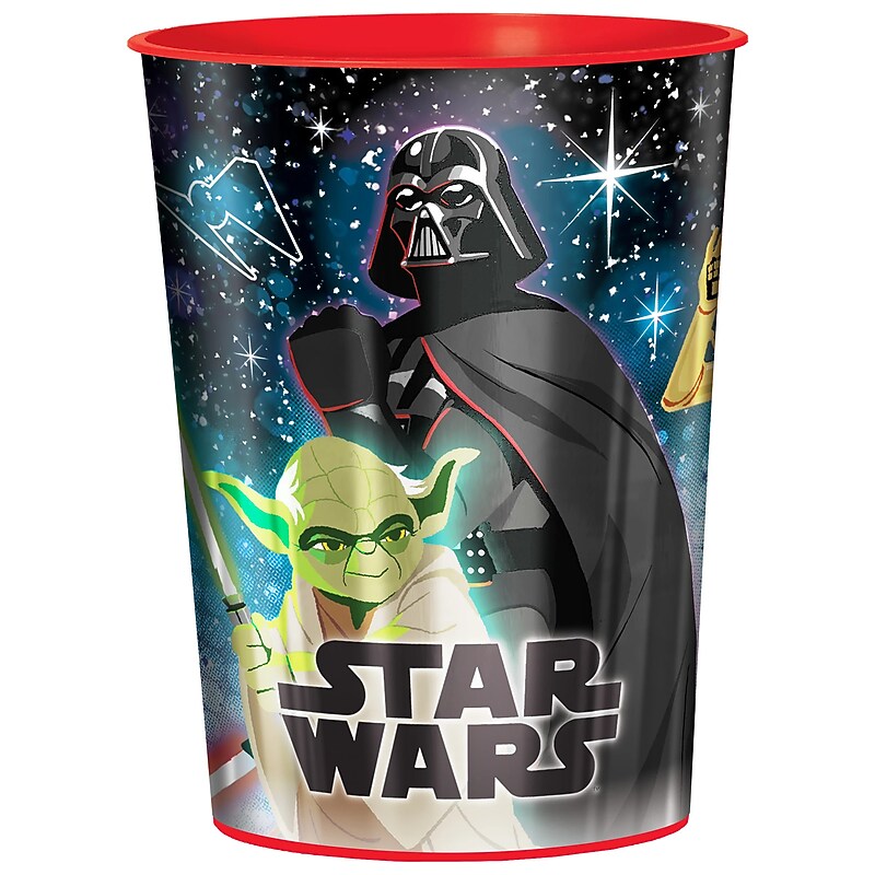 Party City Metallic Star Wars Galaxy of Adventures Favor Cup, 16 oz. (AM422702) image 1
