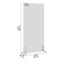 Bush Business Furniture Fabric Freestanding Privacy Panel, 72"H x 34"W, Cool Charcoal (PSP234CL-03)~#|#~BCFD4278-4ACF-491C-B1191FFC24CE678D_sc7