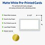 Avery Blue Border w/ Gold Dots Matte Blank Card, White, 80/Pack (S00-D2J)~#|#~BD03667C-2EEB-43BD-B57DA988F5223328_sc7