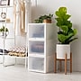 Iris Plastic Storage Bin With Sliding Door, White, 3/Pack (500057)~#|#~BD05DFCF-D8CD-4565-8E991A872903D4C9_sc7