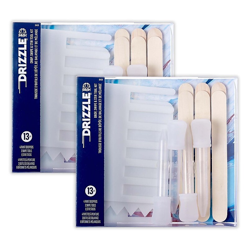 FolkArt Drizzle Pouring Technique Tool Set, 2/Bundle (FLK50429-2) image 1