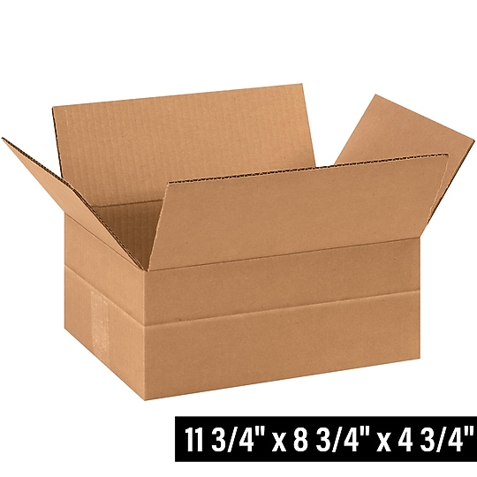 11.75" x 8.75" x 4.75" Multi-Depth Shipping Boxes, 25/Bundle (MD1184SC)~#|#~BD0674F0-85B7-4CC6-A11B32330916C978_sc7