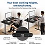 Uncaged Ergonomics Rise Up 60"W Electric Adjustable Bamboo Standing Desk, Black/Gray (RUGBK)~#|#~BD0704AF-12EB-4E8F-BA0AD780EA554757_sc7
