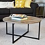Household Essentials Jamestown 31.5"Dia Laminate Round Coffee Table, Ashwood/Black (8079-1)~#|#~BD0B95DD-52D0-443F-A65837FE442E13FF_sc7