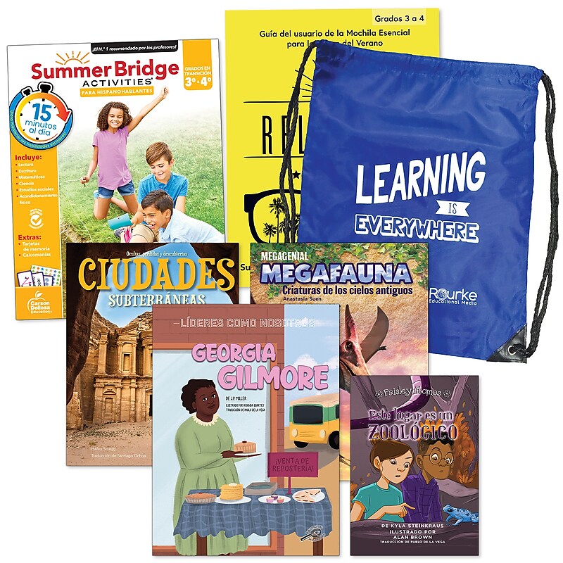 Summer Bridge Activities Summer Bridge Spanish Backpack, Grade 3-4 Workbook, 7/Set (CD-145439) image 1
