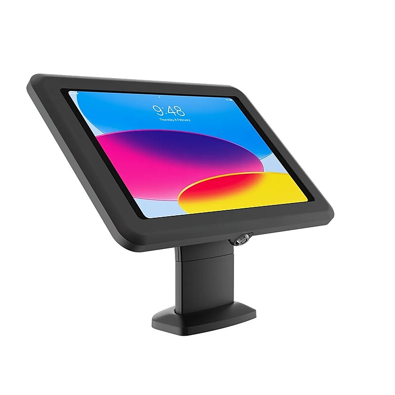 Bosstab Elite Evo Adjustable Anti-Theft iPad Screw Mount Tablet Stand, Black (E04C-EVSC-1) image 1