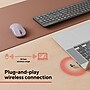 Staples TECH Wireless Ambidextrous Optical USB Mouse, Dusty Pink (ST63804)~#|#~BD127389-4DD3-413F-8F2882DBF7F94B7A_sc7