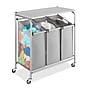 Whitmor 3-Section Rolling Laundry Sorter, Metal, Gray (6705-7885-BB)~#|#~BD13EF51-05E4-40E7-8D8B61A24F99F8D2_sc7