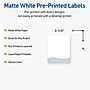 Avery Laser/Inkjet Rectangle Multipurpose Labels, 4" x 3-1/3", White, 40/Pack (S00ETY)~#|#~BD15D972-985C-4F90-AC967A896BF8E8A2_sc7