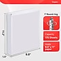 Staples 1" 3-Ring View Binders, White, 12/Pack (23735/21684)~#|#~BD1713D2-5AE2-455D-947F3593C2700380_sc7
