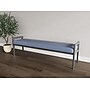 Lesro Weston 3-Seat Bench, Chambray Light Navy/Pewter (WS3001.WPW-01CHLN)~#|#~BD18EB70-C514-43FC-BC10577BC71C88BA_sc7