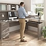 Bush Home Somerset 72W L-Shaped Sit to Stand Desk with Hutch, Ash Gray (SET015AG)~#|#~BD199991-1228-4E66-B4066E3503963A23_sc7
