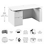 Bush Business Furniture Stratus 60"W Electric Adjustable Standing Desk with File Cabinet, White (SUT007WH)~#|#~BD19F25B-BF0B-443C-BAF3CDC45A28B9CD_sc7
