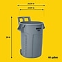 Rubbermaid BRUTE Resin Trash Can, 44 Gallon, Gray (2131929)~#|#~BD1D91C2-475D-4911-AD7BD5FDC9A5D122_sc7