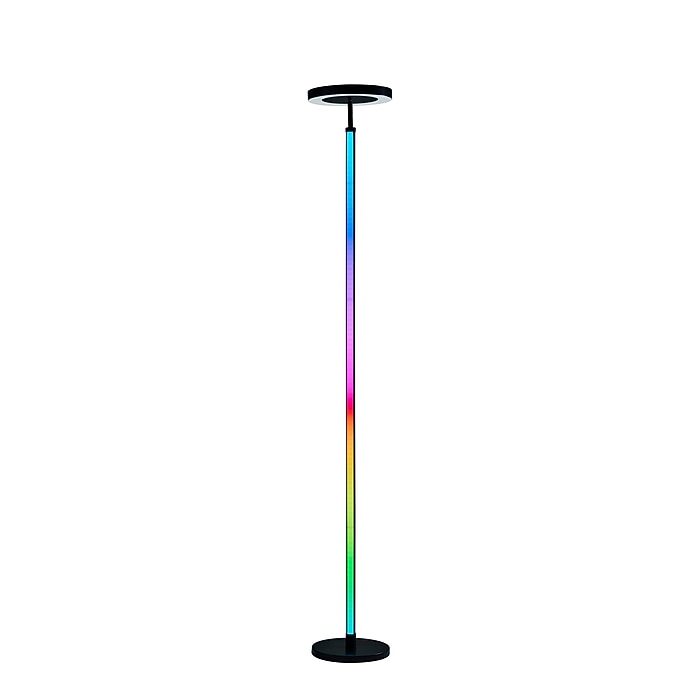 Simplee Adesso Luther LED RGB Color Changing Torchiere, 71.75