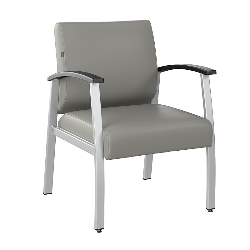 Bush Business Furniture Arrive Vinyl Guest Chair, Light Gray (CH3901GVL-03) image 1