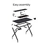 Emerge Vizon 47"W Gaming Desk, Black (59260)~#|#~BD26DD9D-9212-4099-A48212CA67232A25_sc7
