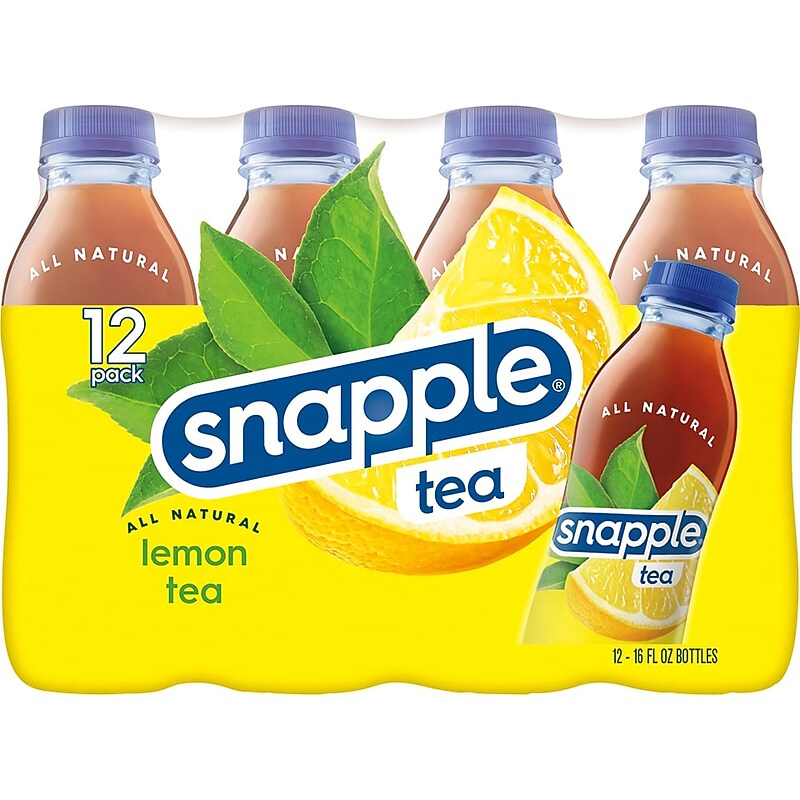 Snapple Lemon Tea, 16 oz., 12 Bottles/Pack, 2 Packs/Carton (92816881) image 1