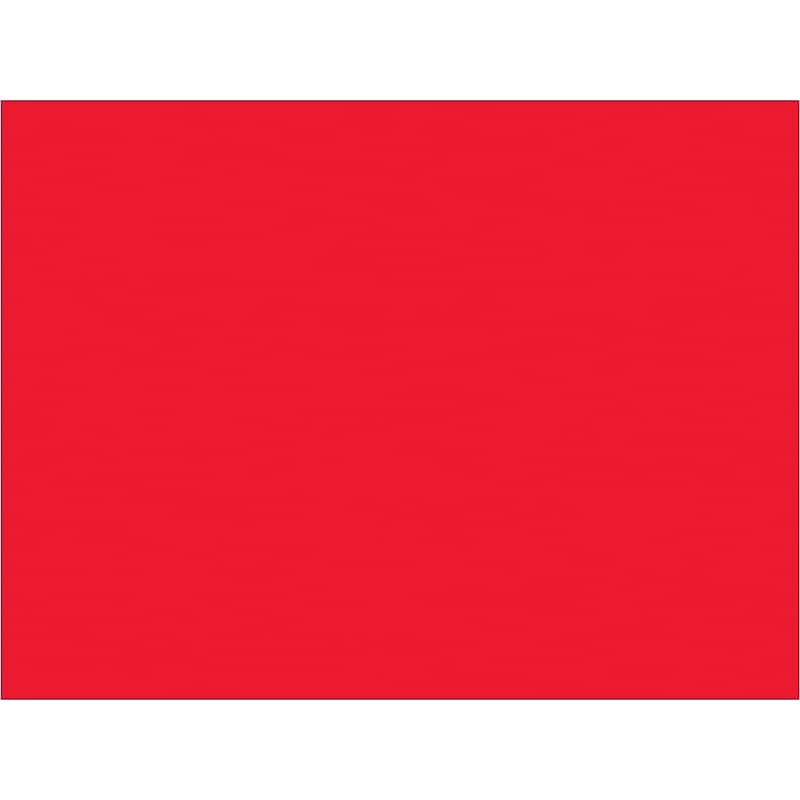 Tape Logic Rectangle Inventory Label, 4" x 3", Fluorescent Red, 500/Roll (DL631G) image 1