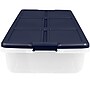 Home Logic 52 Quart Latch Lid Storage Bin, Clear, 4/Case (7104)~#|#~BD2C8564-1348-4310-B9E2F4165471C4D0_sc7