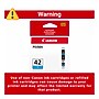 Canon 42 Cyan Standard Yield Ink Cartridge (6385B002)~#|#~BD3599B5-295B-49A8-B19EFFCDBDAEFB36_sc7