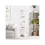 Simple Designs 62.5" Matte White Floor Lamp with Cylindrical Shade (LF2010-WHT)~#|#~BD36376E-A43D-4895-8DEC3E14A2F280D3_sc7