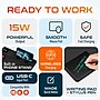 Delton D101 Mouse Pad Workstation with Qi Wireless Charging Pad, Digital Notepad, and Phone Stand, Black (DMP101WC)~#|#~BD38817D-723F-41CC-9867C66E4AFAB9F3_sc7