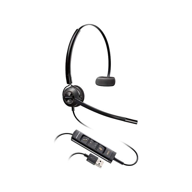 Poly EncorePro 545 Mono On Ear Headset, USB-A (783R4AA) image 1