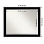 Amanti Art Brushed Black Beveled Bathroom Wall Mirror, 25".5" x 31.5", Black (A42678100281)~#|#~BD3B0C73-A29A-4E86-91F1EA6B30EBFBC6_sc7