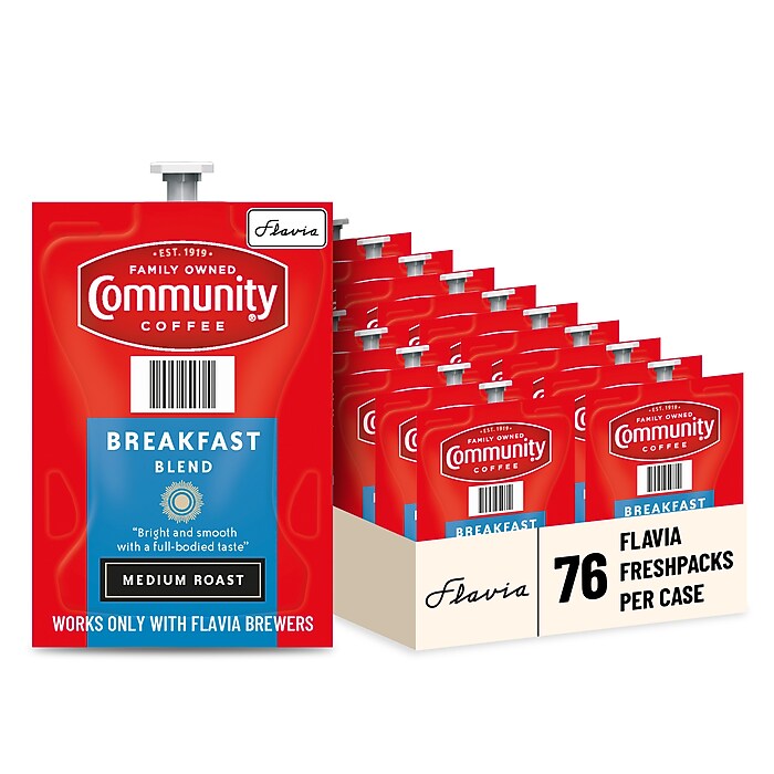 Community Coffee Breakfast Blend Coffee Flavia Freshpacks, Medium
