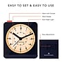 Marathon Classic Analog Alarm Clock, Blue (CL030053BL)~#|#~BD3B3B44-3EE8-4388-929CD87AA8F4939C_sc7