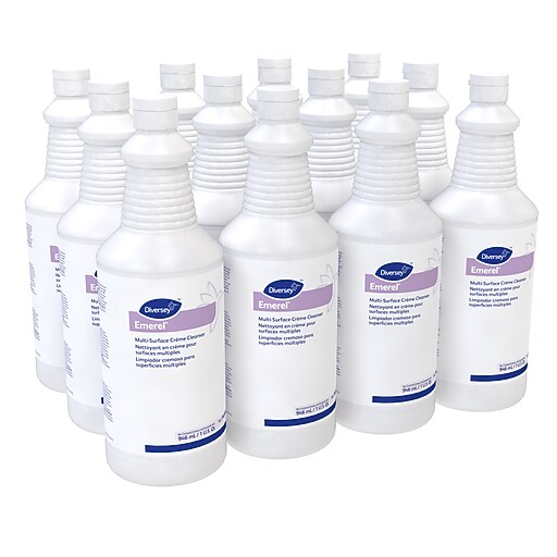 Diversey Emerel All-Purpose Cream Cleaner, Fresh Scent, 32 oz., 12