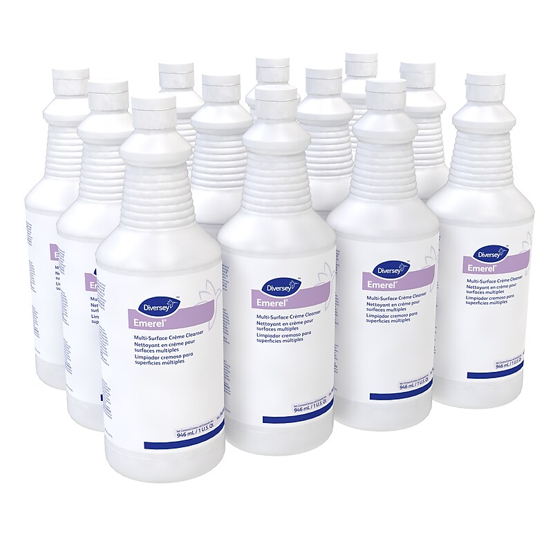 Diversey Emerel All-Purpose Cream Cleaner, Fresh Scent, 32 oz., 12/Carton (94995295) image 1