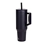 Elemental Commuter Series Stainless Steel Triple Wall Insulated Tumbler with 2 Straws & Handle, 40 oz., Black (ET40BK2)~#|#~BD431F38-3B16-4836-BEE02C541B99A330_sc7