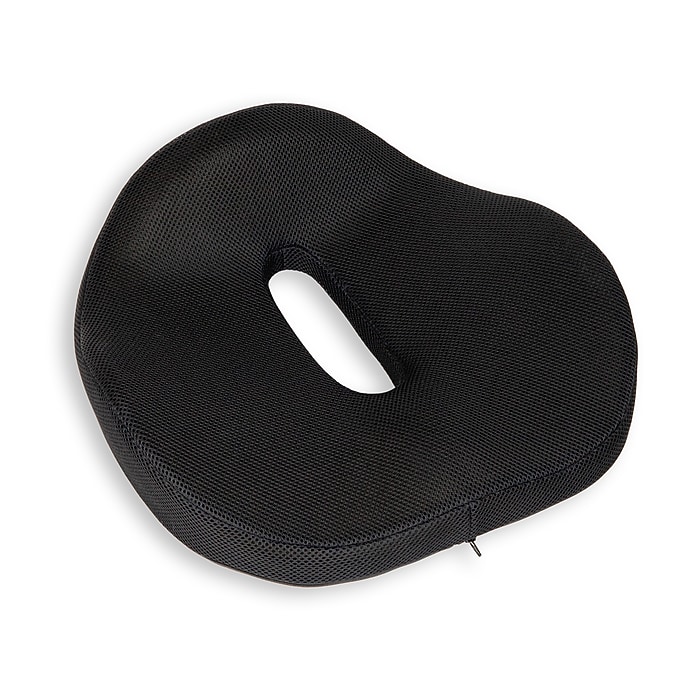 Mind Reader Donut Pillow with Air-Cloud Technology, Black (TAILST