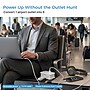 Uncaged Ergonomics Travel Power Strip with USB-C, 3 AC, 2 USB-C (20W), 1 USB-A, 3.4 ft Cord, White ~#|#~BD473FAD-073A-478D-BB10C9E749124E13_sc7