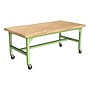 Learniture Ideate Series 72"W x 36"D Butcher Block Table, Beige/Green Apple (LNT-NOR3007BB-GA-PK-SO)~#|#~BD492FDE-B5AD-4D6D-857FC8D691BC42BA_sc7