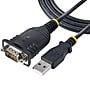 StarTech.com 3.3ft USB-A to Serial DB9 Cable, Male to Male, RS232 Printer/Switch/PLC, Black (1P3FP-USB-SERIAL)~#|#~BD49D53D-7FCD-41A8-BD06D164B1ABA054_sc7