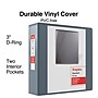 Staples 3" 3-Ring View Binder, D-Ring, Gray (ST60224)~#|#~BD4C158D-BD80-4350-BE3ADC9FC74F5021_sc7