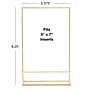 Excello Global Products Generic Holder, 5" x 7", Vertical, Desktop/Countertop, Gold Acrylic (SGNH-GT-5X7)~#|#~BD52CAC9-C46B-4BED-9BE45886815EBEC9_sc7