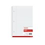 Staples® College Ruled Filler Paper, 5.5" x 8.5", 3-Hole Punched, White, 100 Sheets/Pack (ST12301D)~#|#~BD56FDBA-3CCF-4FD0-A6ECA54F43A851A1_sc7