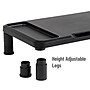 Mind Reader Monitor Stand Desktop Organizer, Plastic, 2/Pack, Black~#|#~BD57F266-ACFF-4FF6-BC461CF98155D699_sc7