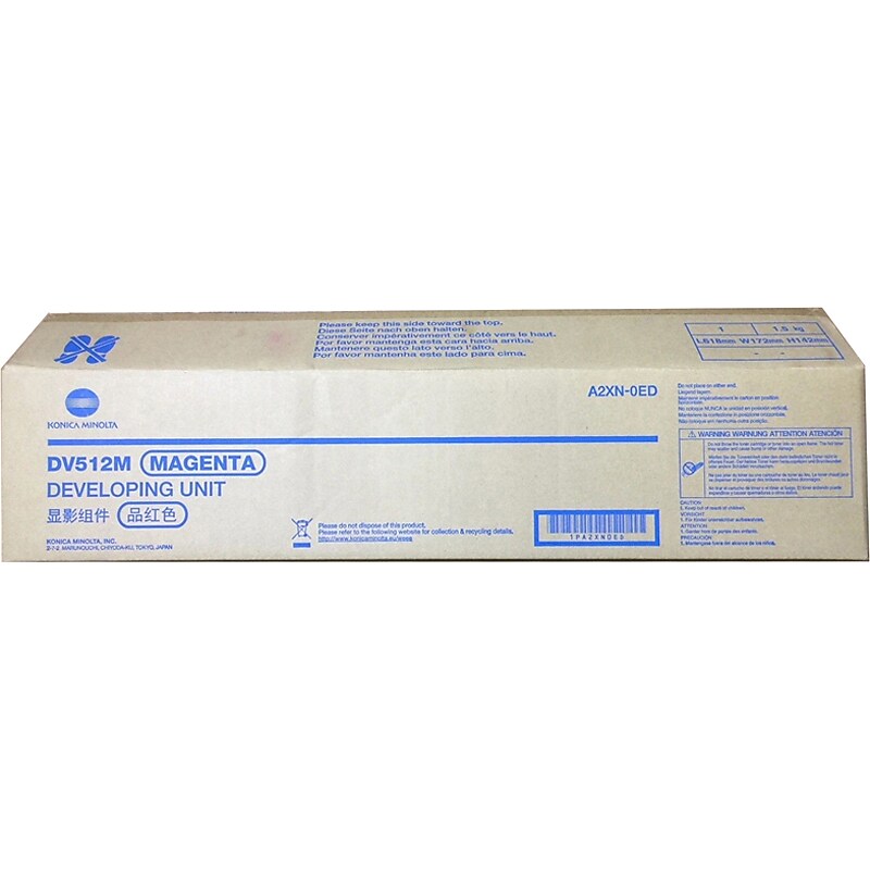 Konica Minolta DV512M Magenta Standard Yield Developing Unit (A2XN0ED) image 1