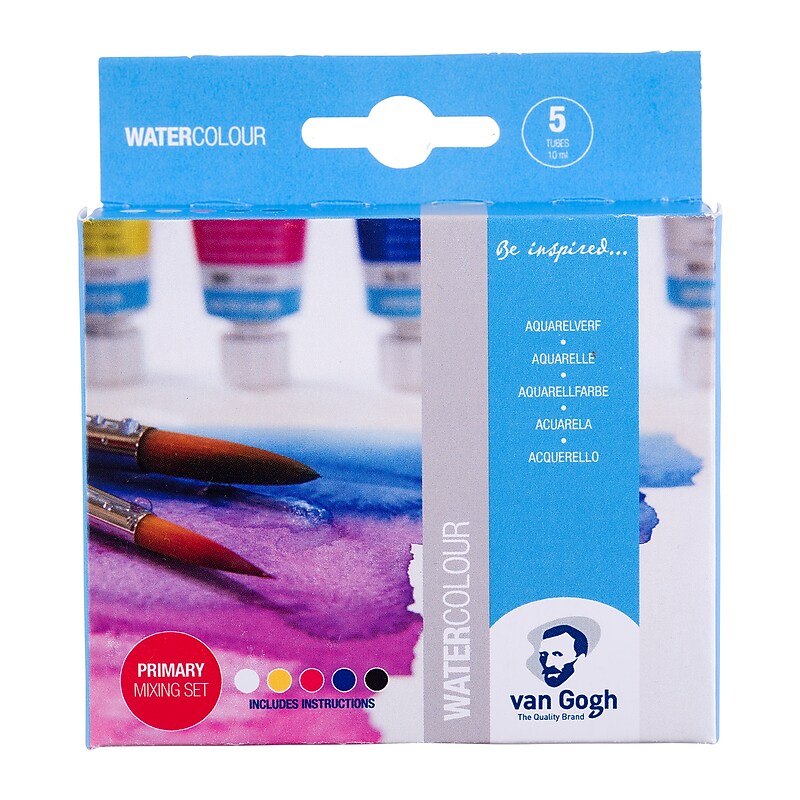Talens Van Gogh Primary Selection Watercolor Paint, Assorted Colors (VNG20820115) image 1